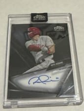 2021 Topps Chrome Black Autographs Rhys Hoskins #CBA-HOS card