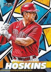 2021 Topps Fire Base Set Rhys Hoskins #172 card