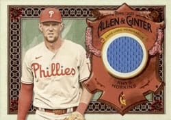 2022 Topps Allen & Ginter Relics (Pattern A) Rhys Hoskins #AGRA-RH card