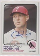 2022 Topps Heritage Real One Autographs Rhys Hoskins #ROA-RH card