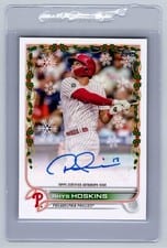 2022 Topps Holiday Autographs Rhys Hoskins #WHA-RH card