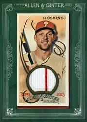 2023 Topps Allen & Ginter Framed Mini Relics Rhys Hoskins #MFR-RHO card