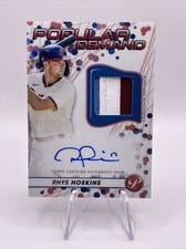 2023 Topps Pristine Popular Demand Autograph Relics Rhys Hoskins #DPAR-RH card