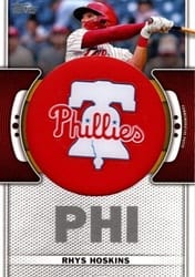 2023 Topps Team Logo Manufactured Patches Rhys Hoskins #TLP-RH card