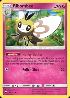 Burning Shadows Ribombee #96 card