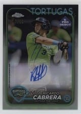 2024 Topps Pro Debut Chrome Autographs Ricardo Cabrera #PDC-84 card