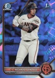 2022 Bowman Sapphire Edition Base Set Ricardo Genoves #BCP-60 card