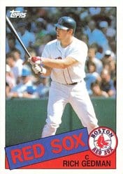 1985 Topps Base Set Rich Gedman #529 card