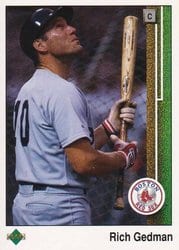 1989 Upper Deck Base Set Rich Gedman #368 card