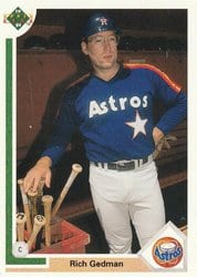1991 Upper Deck Base Set Rich Gedman #588 card