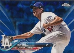 2018 Topps Chrome Sapphire Edition Base Set Rich Hill #121 card