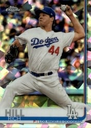 2019 Topps Chrome Sapphire Edition Base Set Rich Hill #283 card