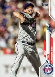 2020 Topps Update Base Set Rich Hill #U-111 card