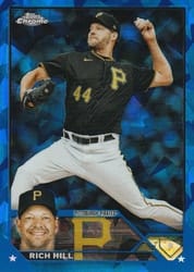 2023 Topps Chrome Update Sapphire Edition Base Set Rich Hill #USCS17 card