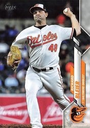 2020 Topps Update Base Set Richard Bleier #U-160 card