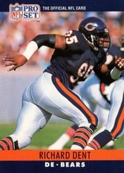 1990 Pro Set Base Set Richard Dent #52 card