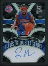 2021-22 Panini Spectra Illustrious Legends Signatures Richard Hamilton #ILS-RHA card