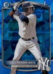 2025 Bowman Sapphire Edition Base Set Richard Matic #BCP-71 card