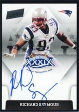 2023 Donruss Super Bowl Signatures Richard Seymour #SBXXXIX-RS card