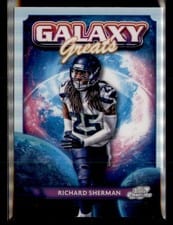 2024 Topps Chrome Cosmic Galaxy Greats Richard Sherman #GG-23 card