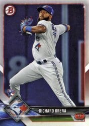 2018 Bowman Base Set Richard Urena #23 card