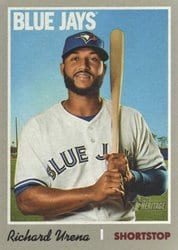 2019 Topps Heritage Base Set Richard Urena #243 card