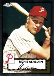 2021 Topps Chrome Platinum Anniversary Base Set Richie Ashburn #627 card