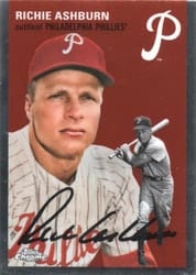 2023 Topps Chrome Platinum Anniversary Base Set Richie Ashburn #58 card