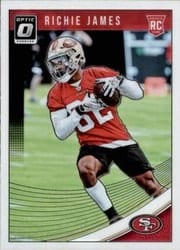2018 Donruss Optic Base Set Richie James #117 card