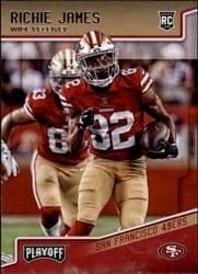 2018 Panini Playoff Base Set Richie James #266 card