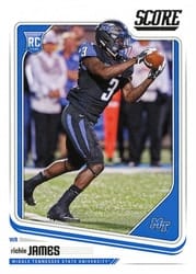 2018 Score Base Set Richie James #407 card