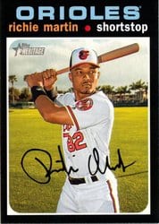 2020 Topps Heritage Base Set Richie Martin #277 card