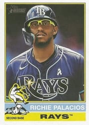 2025 Topps Heritage Base Set Richie Palacios #185 card