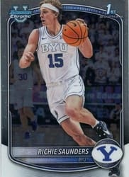 2025-26 Bowman Chrome Prospects Richie Saunders #BCP-66 card