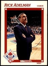 1991-92 Hoops Base Set Rick Adelman #273 card