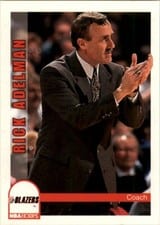 1992-93 Hoops Base Set Rick Adelman #260 card