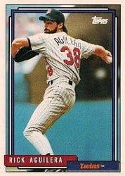 1992 Topps Base Set Rick Aguilera #44 card