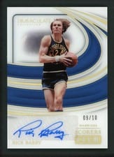 2023-24 Panini Immaculate Collection Scorers Club Signatures Rick Barry #15 card