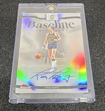 2025-26 Finest Baseline Autographs Rick Barry #BA-RB card