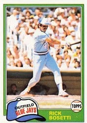 1981 Topps Base Set Rick Bosetti #46 card