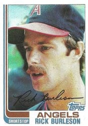 1982 Topps Base Set Rick Burleson #55 card