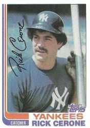 1982 Topps Base Set Rick Cerone #45 card