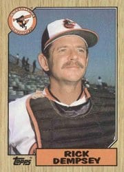 1987 Topps Base Set Rick Dempsey #28 card
