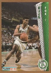 1992-93 Fleer Base Set Rick Fox #14 card