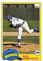 1981 Topps Base Set Rick Honeycutt #33 card