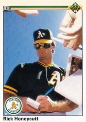 1990 Upper Deck Base Set Rick Honeycutt #151 card