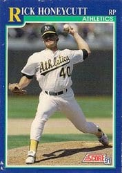 1991 Score Base Set Rick Honeycutt #539 card