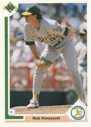 1991 Upper Deck Base Set Rick Honeycutt #379 card