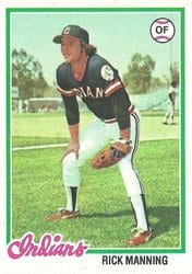 1978 Topps Base Set Rick Manning #11 card