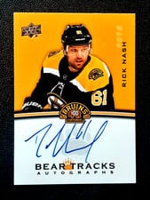 2023-24 Upper Deck Boston Bruins Centennial Bear Tracks Autographs Rick Nash #BT-RN card